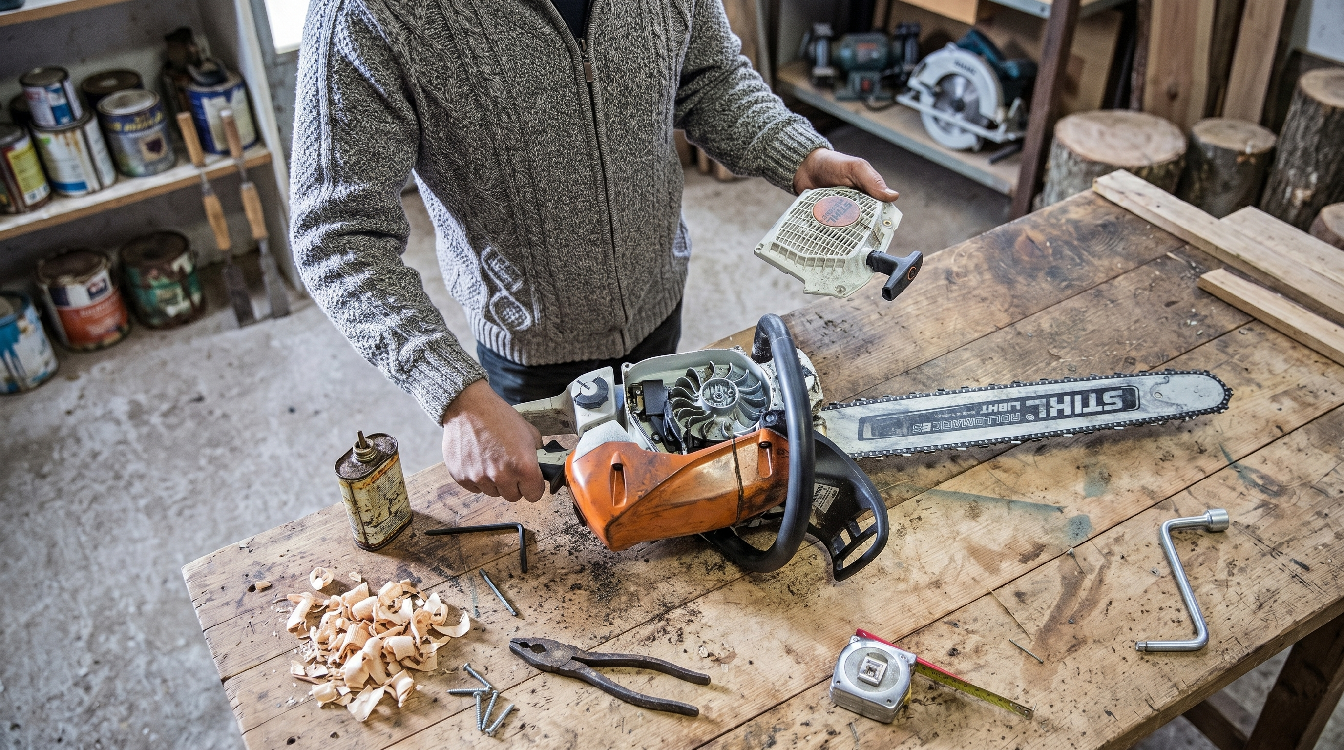 Manutenção da corrente de motosserra STIHL
